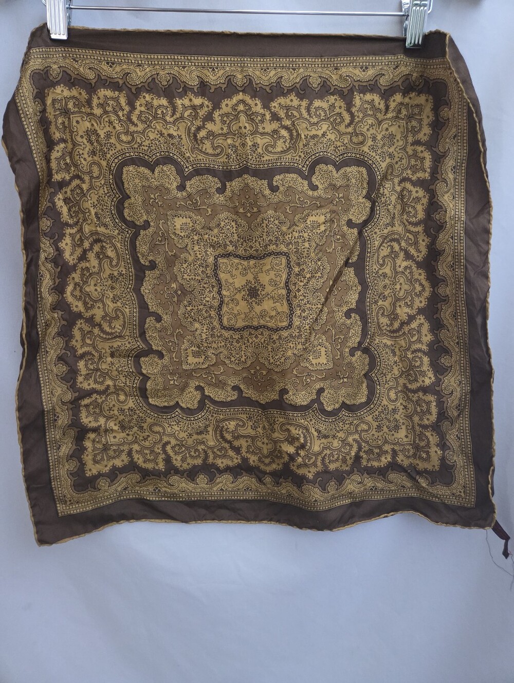 Decorative Paisley Silk Scarf